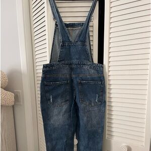 Forever 21 distressed jumpsuit
